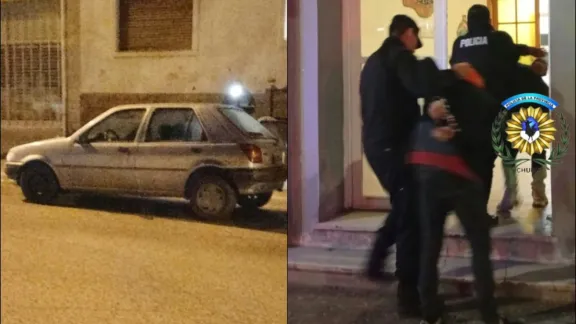 Los descubrieron con una rueda robada y quisieron escapar por el centro