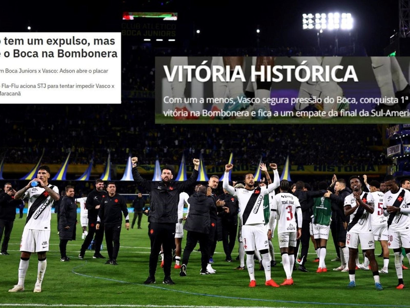 Qué dijeron en Brasil tras el golpe del Vasco da Gama en La Bombonera :: Olé