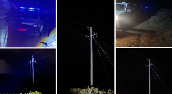 Robaron unos 150 metros de cable de cobre y paralizaron la producción de un yacimiento local
