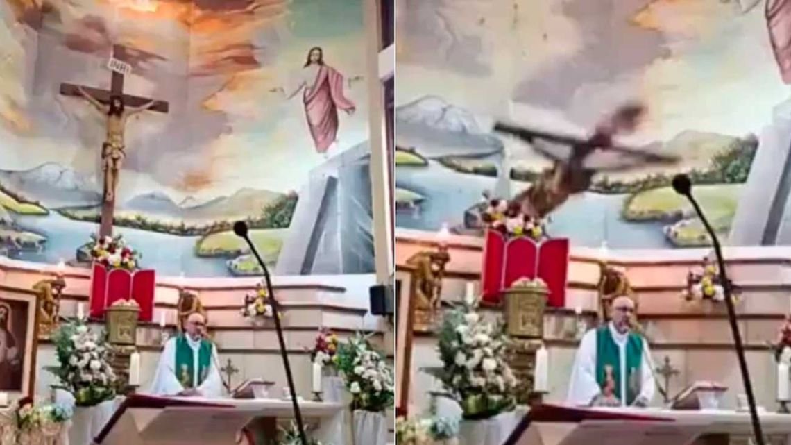 Terrible martirio de un cura ecuatoriano en su propia Iglesia: lo mató la cruz del altar en plena misa